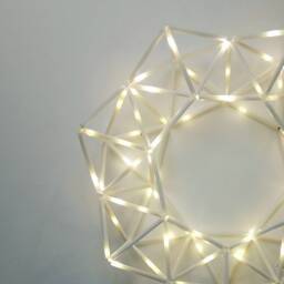 Modern Himmeli Wreath Nightlight Geometric Led Wall Lamp - thumbnail 3