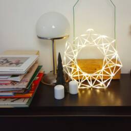 Modern Himmeli Wreath Nightlight Geometric Led Wall Lamp - thumbnail 1