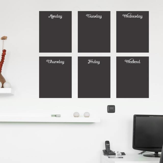 Chalkboard Wall Stickers Plain A4, A3, A2, A1-Study Decor-Kitchen Decor-Kid's Room - Blackboard Stickers-Chalkboard Memo - image 1