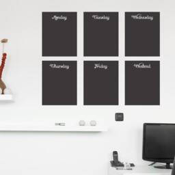 Chalkboard Wall Stickers Plain A4, A3, A2, A1-Study Decor-Kitchen Decor-Kid's Room - Blackboard Stickers-Chalkboard Memo - thumbnail 1