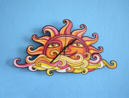 Sunset Face - Wall Clock - thumbnail 1