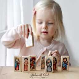 st Irene Patron Saint Block With Gift Bag // Princess, Martyr, Scholar Catholic Toys By Almondrod - thumbnail 3