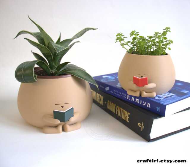 The Original Cozy Pot Reading Book - Bookworm Planter Gift For & Plant Lovers - image 1