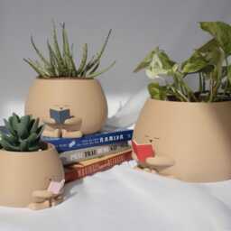 The Original Cozy Pot Reading Book - Bookworm Planter Gift For & Plant Lovers - thumbnail 2