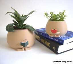 The Original Cozy Pot Reading Book - Bookworm Planter Gift For & Plant Lovers - thumbnail 1