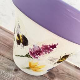 Bumblebee Flower Pot, Bee Coasters, Gift Set, Bees, Gifts, Plant Coaster Flowers, Decor, Themed Gifts - thumbnail 3