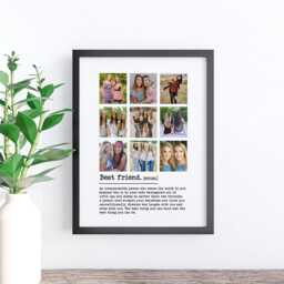 Best Friend Gift Frame, Personalised Definition Print, Gift For Her, Birthday Photo Gift, Custom Picture With - thumbnail 2