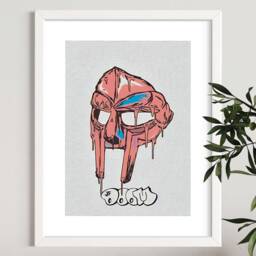 Mf Doom Fashion Vintage Poster - Nike Hip-Hop Rap A2 A3 A4 Framed Print Wall Art - thumbnail 2