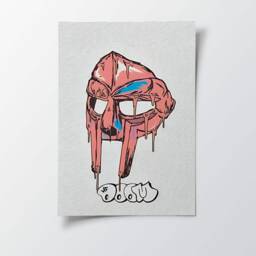 Mf Doom Fashion Vintage Poster - Nike Hip-Hop Rap A2 A3 A4 Framed Print Wall Art - thumbnail 3