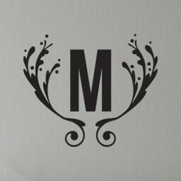Whimsical Branches Monogram - Wall Decal Custom Vinyl Art Stickers - thumbnail 1