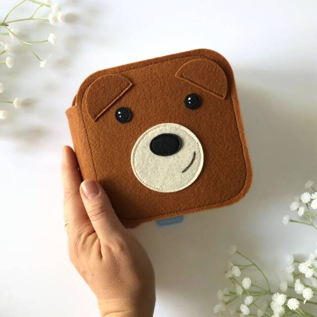 Felt Quiet Book Teddy Bear Activity Book For Toddlers - image 1