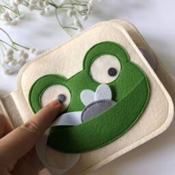 Felt Quiet Book Teddy Bear Activity Book For Toddlers - thumbnail 3