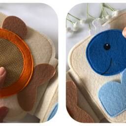 Felt Quiet Book Teddy Bear Activity Book For Toddlers - thumbnail 4