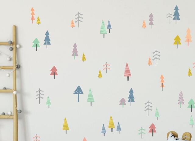Nursery Wall Decals, Forest Tree Decals Woodland Decor - image 1