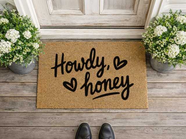 Howdy Honey Country Gift - Durable Outdoor Welcome Mat Rustic Porch D??cor - image 1