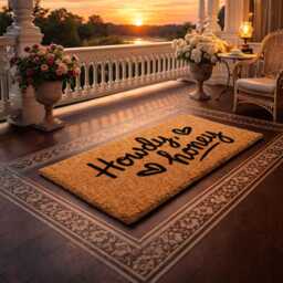 Howdy Honey Country Gift - Durable Outdoor Welcome Mat Rustic Porch D??cor - thumbnail 4