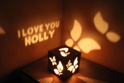 Personalized Gift For Her, Unique Birthday Girlfriend, Romantic Gifts Women, Custom Butterfly Night Light - thumbnail 1