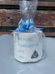 1 X Novelty Fun Football Toilet Rolls Arsenal, Manchester City, Aston Villa - Only Printed On One Piece - thumbnail 4