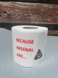 1 X Novelty Fun Football Toilet Rolls Arsenal, Manchester City, Aston Villa - Only Printed On One Piece - thumbnail 2