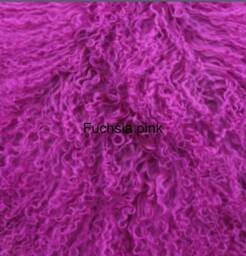 Majenta Pink Luxury Tibetan Sheepskin Rug