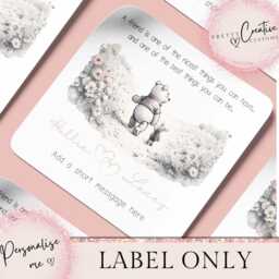 Personalised Best Friend Scented Candle, Besties Birthday Gift, Friends Card, Classic Pooh Quote Gifts For Her, Friendship - thumbnail 2