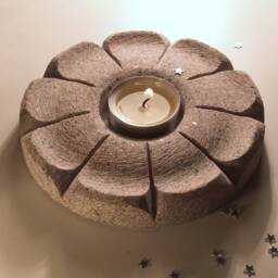Flower Candle Holder - Winter Home Decor, Garden Gift