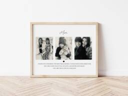 Mother's Day A4 Print Unframed/Mothers Day Photo Mum & Daughter Son Mom Gifts Sentimental Gift - thumbnail 1