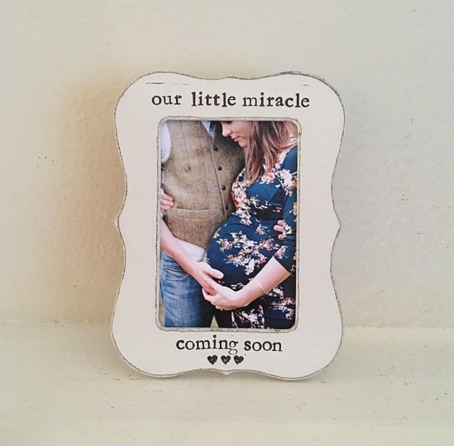 "Personalized Baby Picture Frame ""Our Little Miracle" - image 1