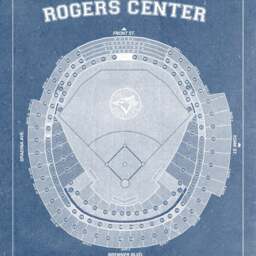 Print Of Vintage Rogers Centre Seating Chart On Photo Paper, Matte Paper Or Canvas - thumbnail 2