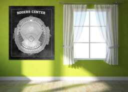 Print Of Vintage Rogers Centre Seating Chart On Photo Paper, Matte Paper Or Canvas - thumbnail 1