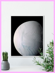 Space - Saturn Moon Cassini Astronomy Nasa Printable Print -Decor Photo Wall Art Digital Download - thumbnail 1
