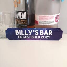 Personalised Galaxy Street Sign, Man Cave Wall Art, Father's Day Gift, Home Bar, Hot Tub Bar Dad's Shed - thumbnail 1