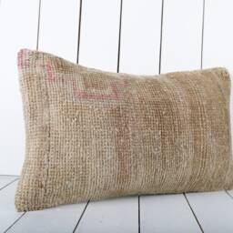 Handmade Vintage Turkish Kilim Pillow Cover 12x20 Decorative Cushion - thumbnail 2