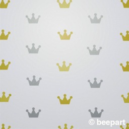 Crown Vinyl Wall Decal Set - Prince, Princess Bedroom Decor - thumbnail 3
