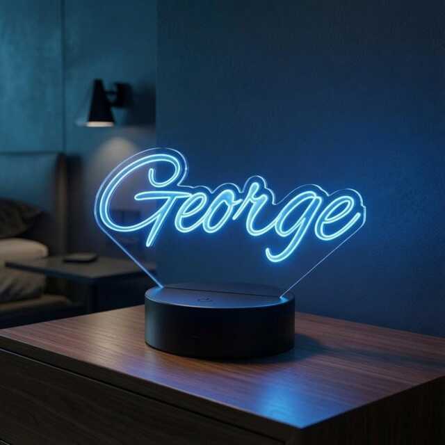 Personalised Name Light Custom Led Night Light, Kids Room Decor - image 1