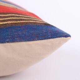 16x16 Vintage Kilim Pillow - Handmade Cover - thumbnail 4