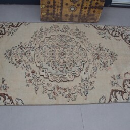 Anatolian Rug, Rugs For Indoor, Turkish Vintage Silver Bedroom Rugs, 3.7x6.7 Ft Area Handwoven Kitchen - thumbnail 3