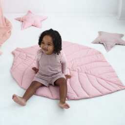 Organic Leaf Baby Play Mat - Cotton Milestone - thumbnail 2