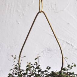 Pair Of Hanging Ceramic Planters, Terracotta Unique Artwork, Handmade Design For Indoor & Outdoor - thumbnail 3