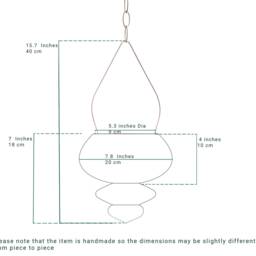 Pair Of Hanging Ceramic Planters, Terracotta Unique Artwork, Handmade Design For Indoor & Outdoor - thumbnail 4