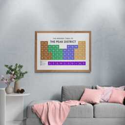 Peak District Periodic Table Print, Poster Wall Art, Tourism Gifts - thumbnail 3