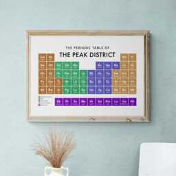 Peak District Periodic Table Print, Poster Wall Art, Tourism Gifts - thumbnail 2