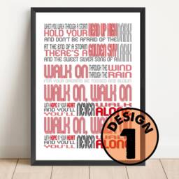 Liverpool Ynwa Song Lyric Print You'll Never Walk Alone - thumbnail 3
