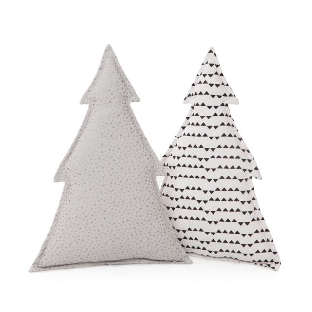 Tree Pillow, Nursery Nook Decor, Gift For Kids, Woodland Plush Cushion, Black & White Decor - image 1