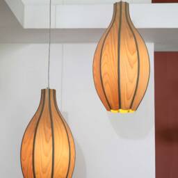 Unique Wood Veneer Pendant Lamp - Drop 63 Pendant - thumbnail 2