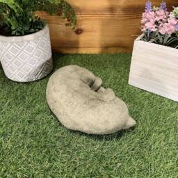 Stone Garden Lying Sleeping Cat Kitten Ornament Memorial Statue - thumbnail 3