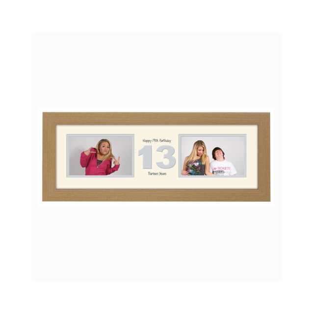 "13Th Photo Frame Word Birthday Special Gift Two Box 6""x4" - image 1