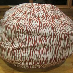 Rust & Natural Bean Bag Chair Cover, Animal, Stripes, Stripe, Zebra, Burnt Red, Etsy Kids, Gifts Under 75 - thumbnail 2