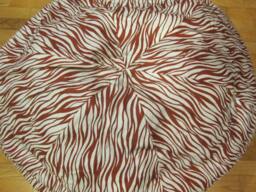 Rust & Natural Bean Bag Chair Cover, Animal, Stripes, Stripe, Zebra, Burnt Red, Etsy Kids, Gifts Under 75 - thumbnail 1