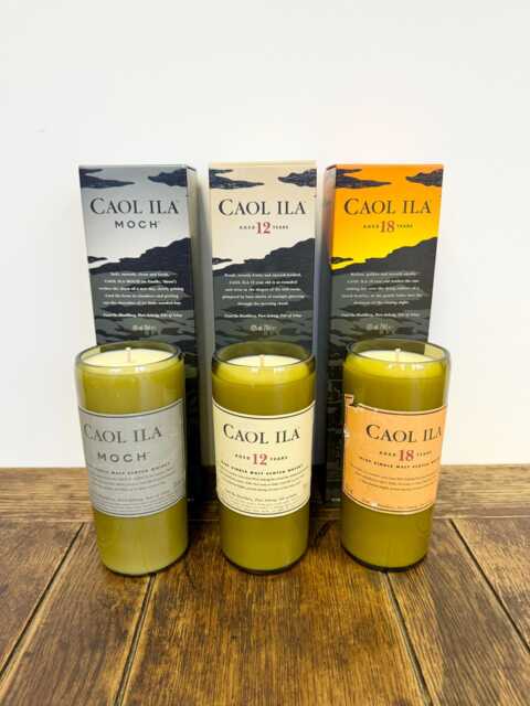 Caol Ila Whisky Bottle Candle - Scented Soy Wax Scotland Isle Of Islay 70Cl Boxed - image 1